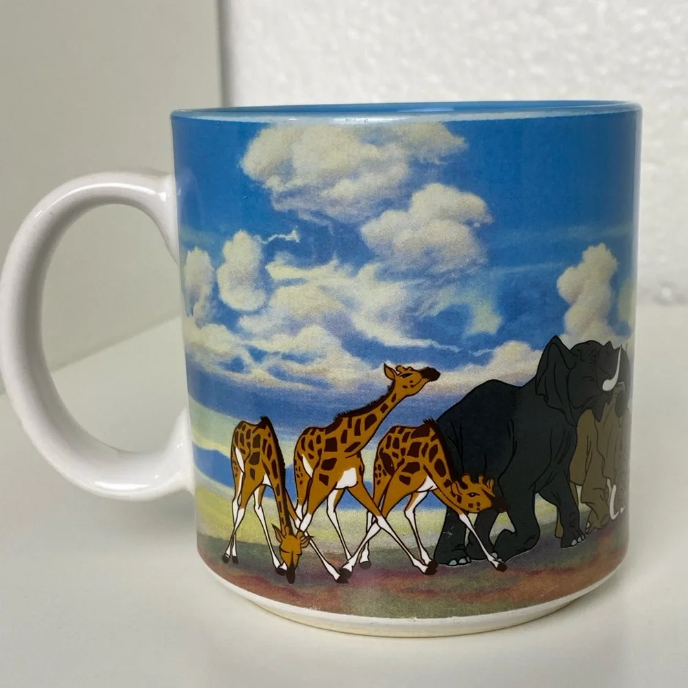 Disney Store Coffee Mug Lion King Simba Pride Rock